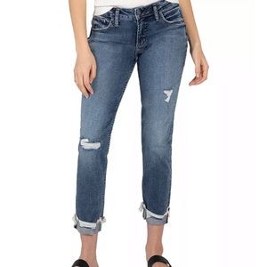 ⭐️EUC Silver Jeans Distressed Boyfriend Jeans